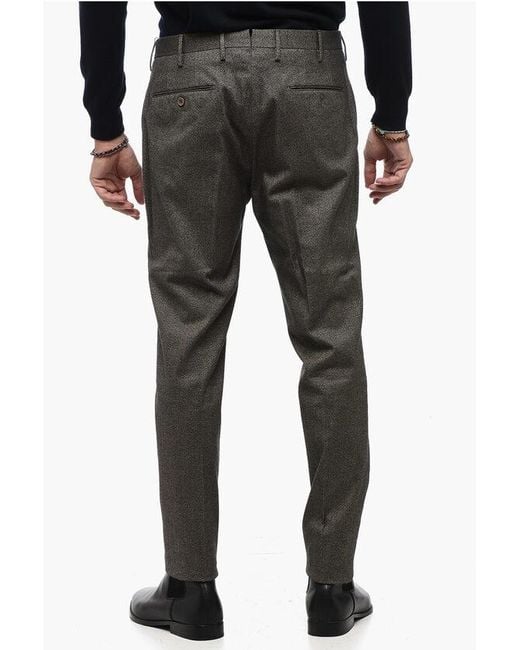 Incotex Black Slim-Fit Cotton Twill Chinos for men