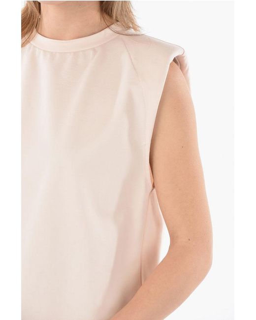 Ixos White Padded Shoulder Tamarindo Relaxed Fit Top