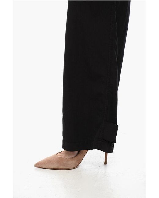 Etro Black Loose-Fit Cargo Pants With Velcro Detail