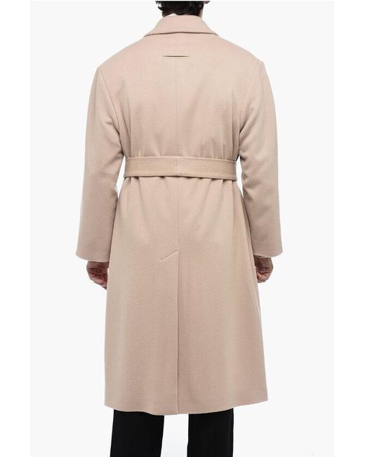 Fear Of God Natural Double-Breast Over Coat With Buckle for men