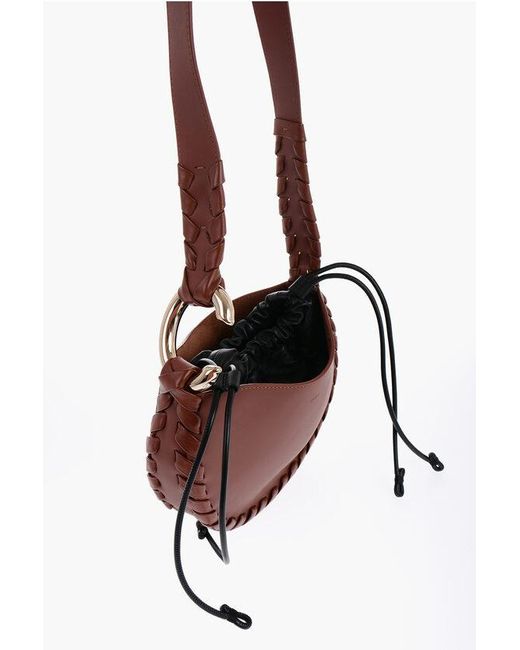 Chloé Brown Leather Hobo Bag With Weaves