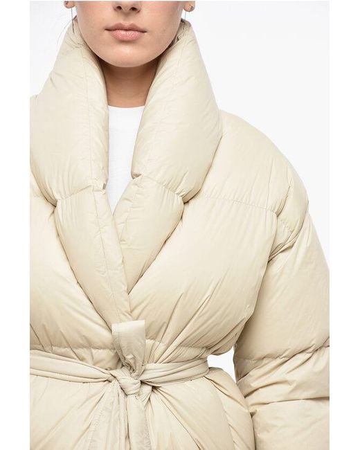 Bacon Natural Nylon Dada Down Jacket With Wrap Design