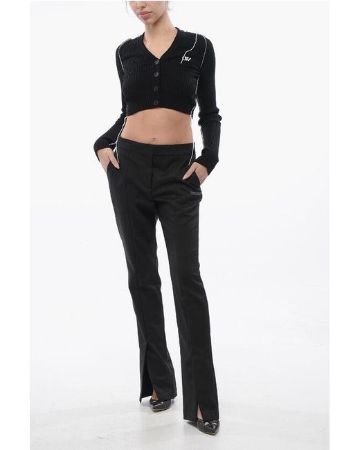 Off-White c/o Virgil Abloh Black Split Ankle Corporate Tech Pants