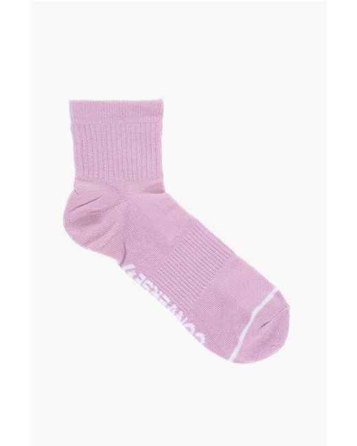 Converse Pink All Star Chuck Taylor Ribbed 2 Pairs Of Socks Set