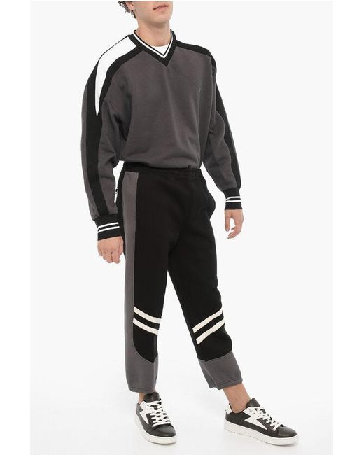 Neil Barrett Neoprene Skinny Fit Joggers With Contrasting Details in Black for Men Lyst UK