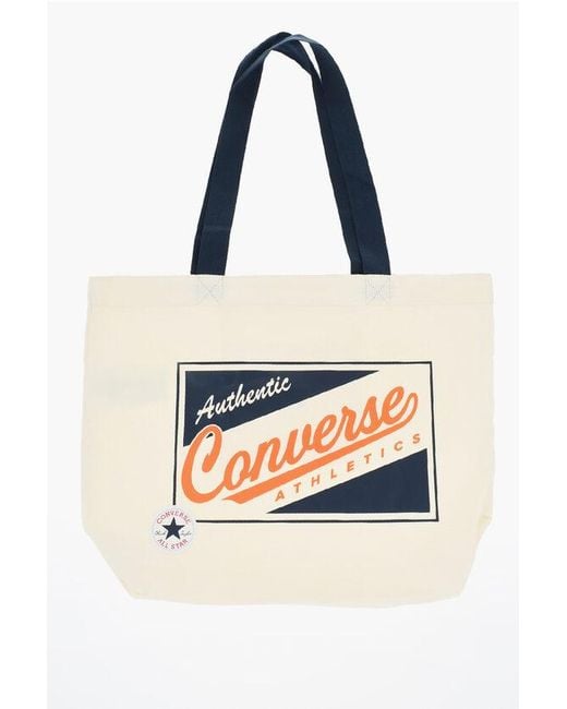 Converse Blue All Star Chuck Taylor Canvas Tote Bag With Printed Logo