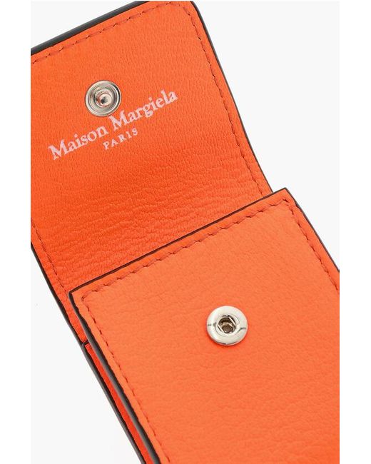 Maison Margiela Orange Mm11 Fluo Leather Airpods Case