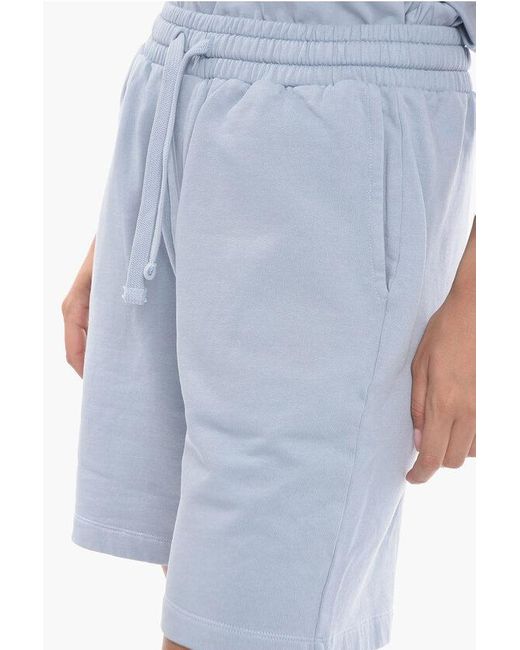 Nanushka Blue Jersey Doxxi Shorts With Elastic Waistband