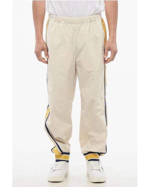 Gucci Natural Nylon I Feel Joggers With Side Contrasting Bands for men