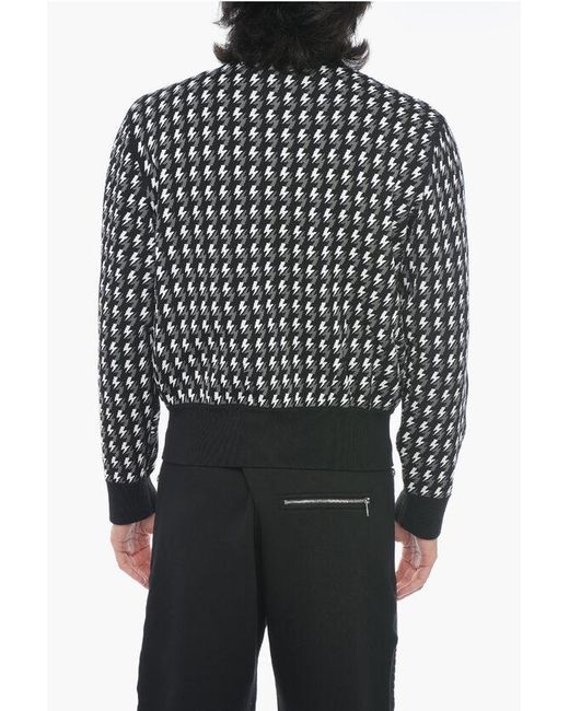 Neil Barrett Black Reversible Baggy Fit Sweatshirt for men