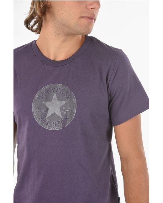Purple converse shirt online