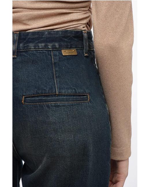 Balmain Blue Vintage Flared Denim Jeans