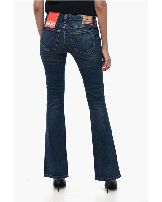 DIESEL Blue D-Ebbey Bootcut Denims With Low Waist L.32