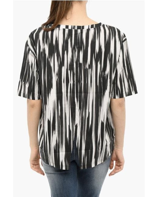 Woolrich Black Gradient-Effect Popeline Blouse