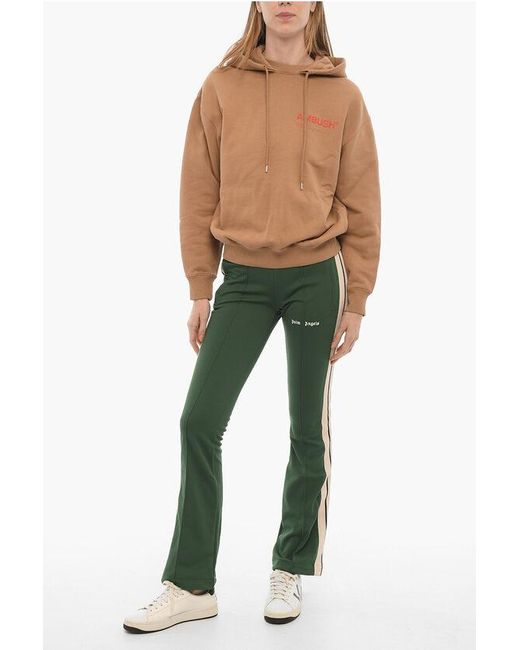 Ambush Green Brushed Cotton Hoodie With Printed Logo
