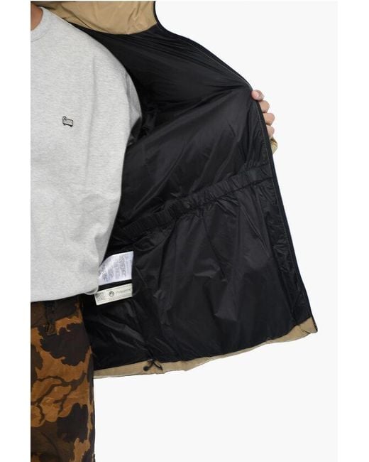 Woolrich Natural Quilted Sierra Supreme Down Jacket With 4 Pockets for men