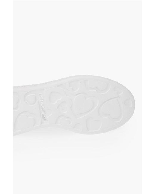 Moschino Multicolor Love Shaded Sock High Top Sneakers With Embroidery Logo