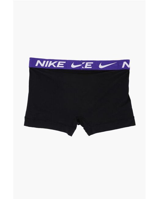 Nike Black Set Of 3 Dri-Fit Boxer With Logoed Elastic Band for men