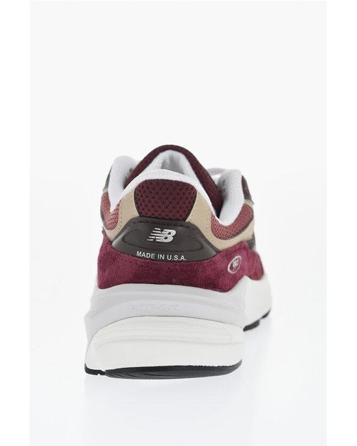 New Balance White Logoed 990 Sneakers With Contrast Detailing for men