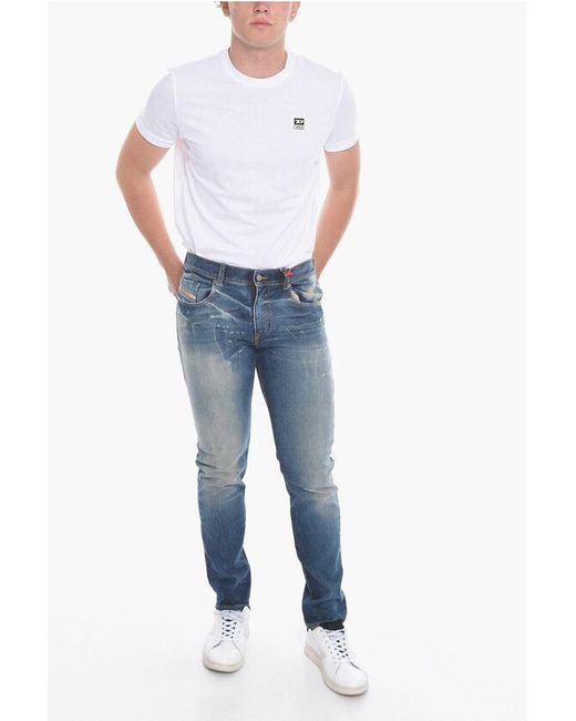 DIESEL Blue Slim Fit 2019 D-Strukt Denims 16 Cm L.32 for men