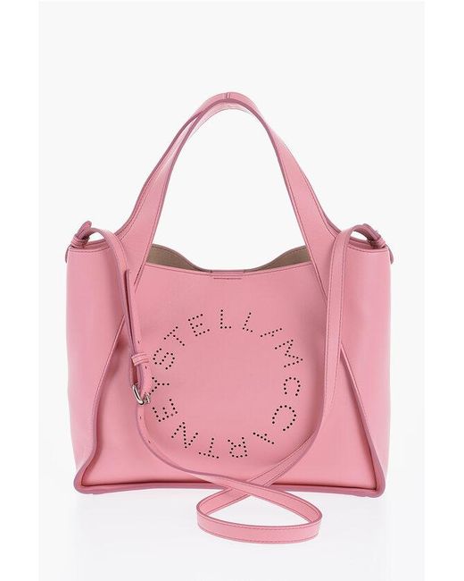 Stella McCartney Pink Vegan Leather With Perforated Logo