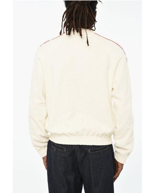 DSquared² Natural Terry Cotton Jacket With Front Zip Closure for men