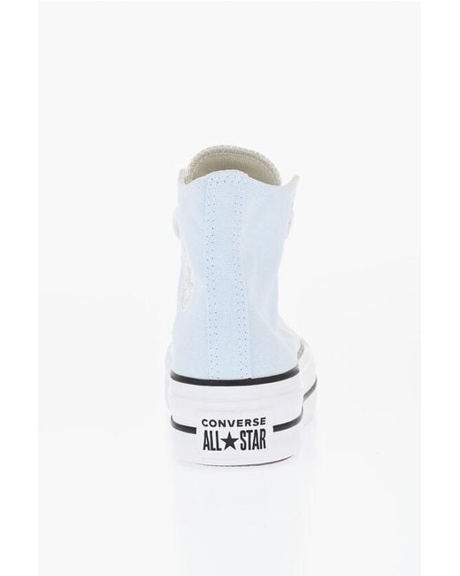 Converse Blue All Star Chuck Taylor Two-Tone Fabric Lift High-Top Sneakers