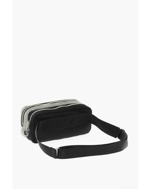 Kara Fabric Belt Bag With Rhinestone Embellishment in Grey Lyst UK