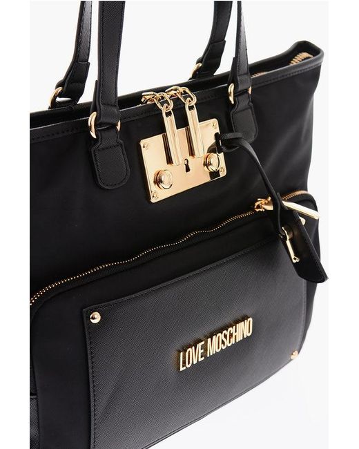 Moschino nylon signature tote bag new arrivals