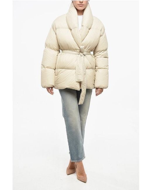 Bacon Natural Nylon Dada Down Jacket With Wrap Design