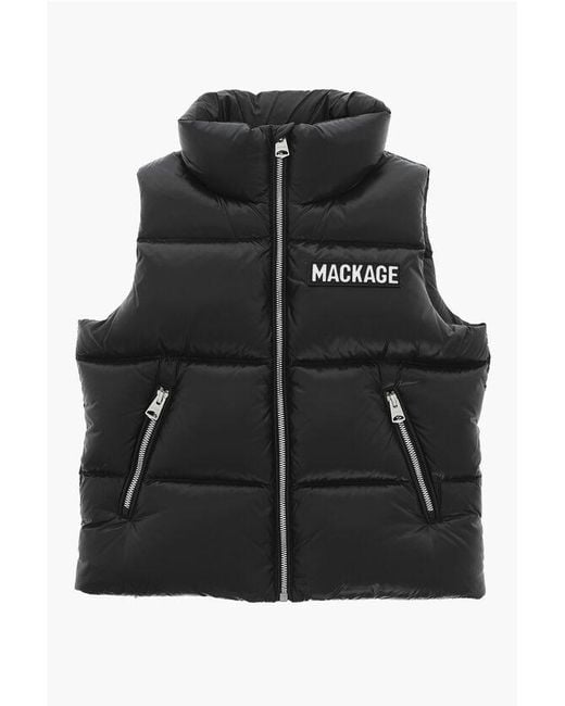 Mackage Black Quilted Sleeveless Down Vest