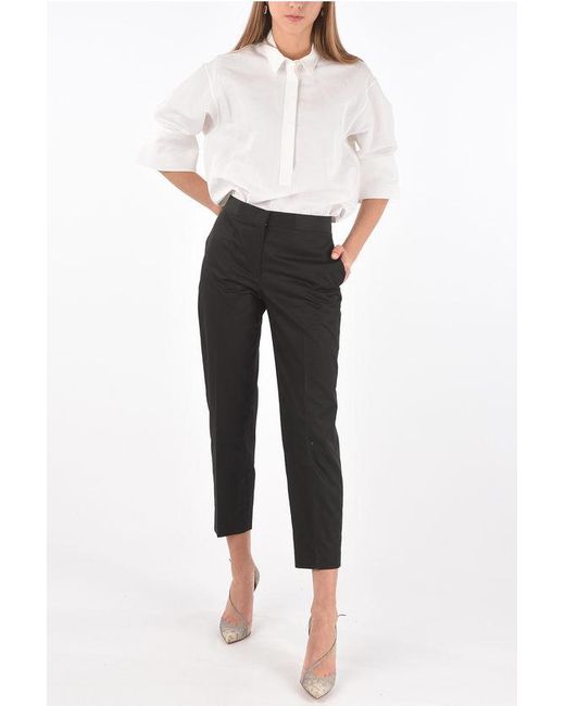 Jil Sander Black 4 Pocket Hidden Fastening Pants