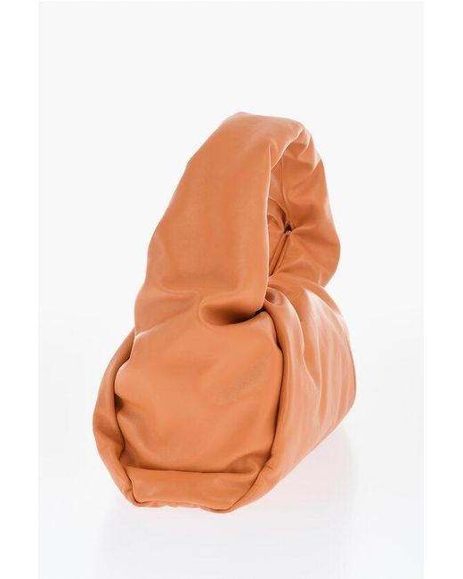 Bottega Veneta Orange Leather The Shoulder Pouch Hobo Bag