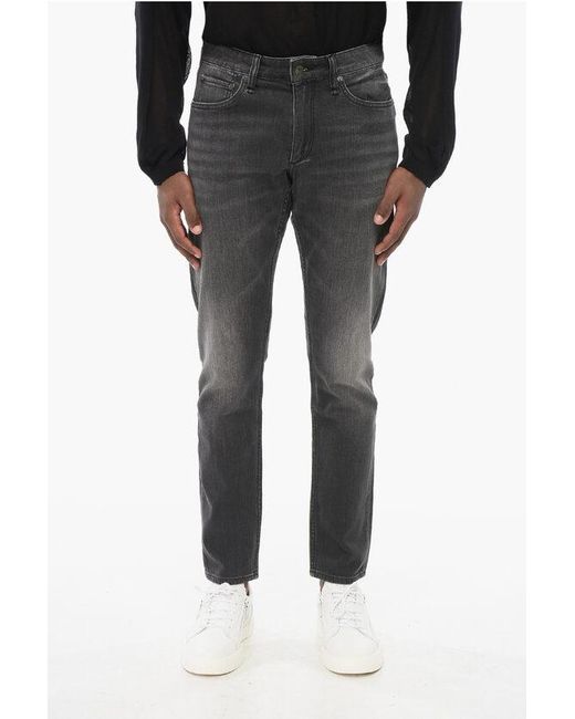 Rag & Bone Black 5-Pocketed Athletic Fit Denims 17Cm for men