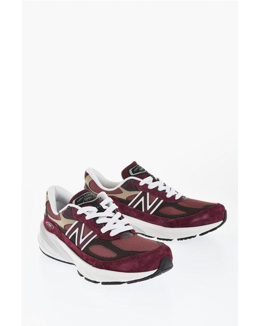New Balance White Logoed 990 Sneakers With Contrast Detailing for men
