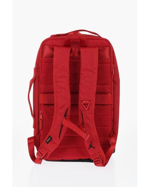Nike Red Air Jordan Two Tone Collectors Backpack With Embossed Logo