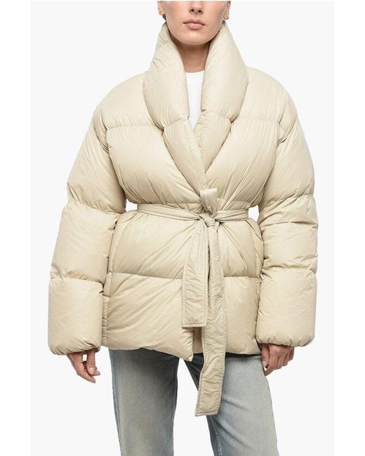 Bacon Natural Nylon Dada Down Jacket With Wrap Design