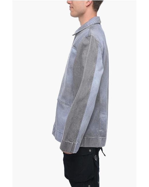 Objects IV Life Blue Two-Tone Denim Jacket for men