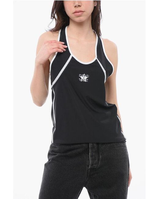 Dior Black Contrasting Edges Vibe Tank Top