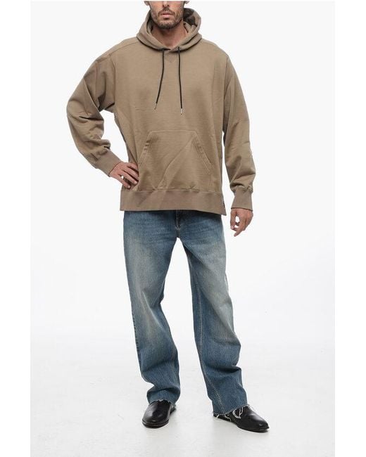 Brushed cotton sweatshirt deals