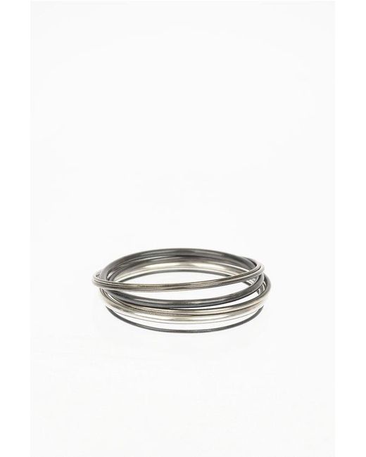 Ann Demeulemeester Multicolor 7 Bangle Bracelets Set