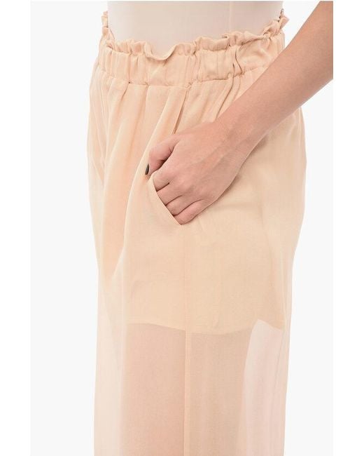 SLEEP NO MORE Multicolor Chiffon Wide-Leg Pants
