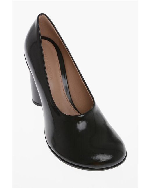 Bottega Veneta Black Leather Pumps Atomic With 9 Cm Tube Heel