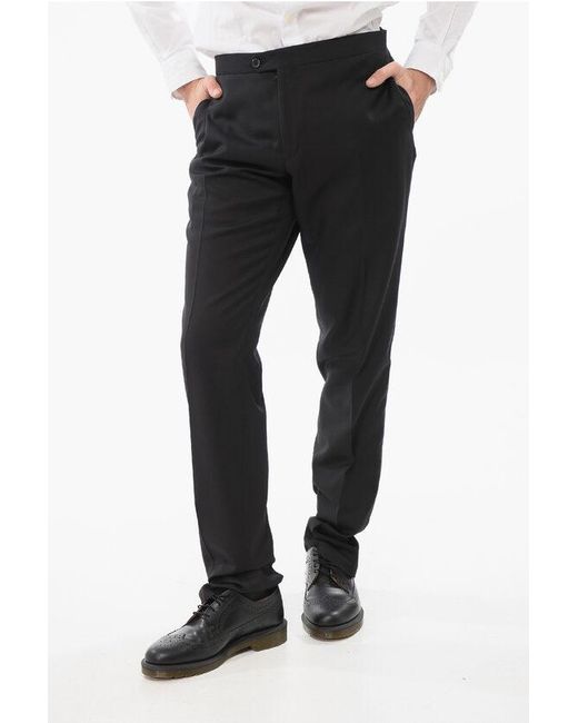 Corneliani Black Wool Cerimonia Academy Suit With Shawl Lapel for men