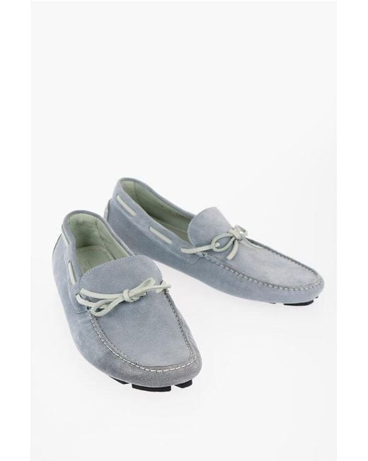 Corneliani Multicolor Id Suede Boat Deck Shoes for men