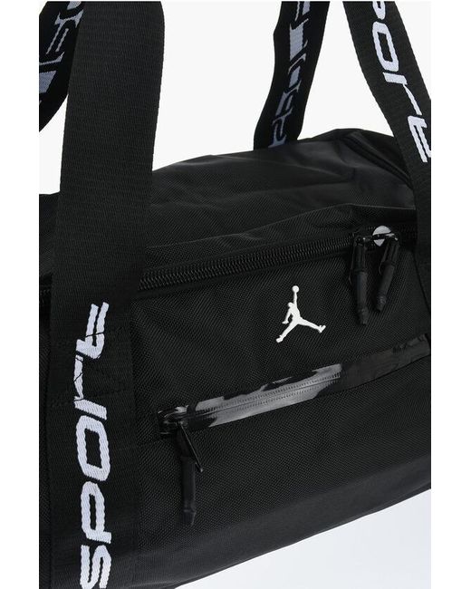 Nike Black Air Jordan Solid-Color Maxi Duffle Bag