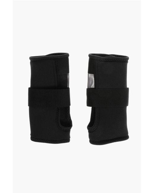 DSquared² Black Neoprene Wrist Brace With Velcro Closure