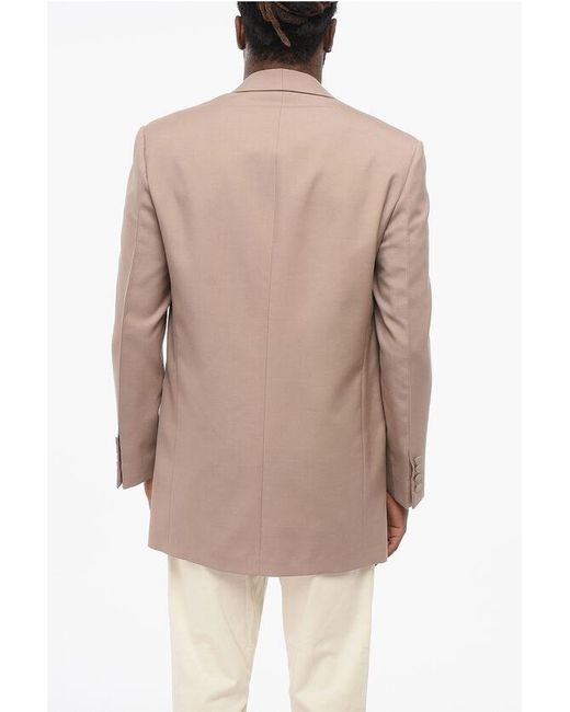 Gucci Pink Mohair Blend Blazer With Shawl Lapel for men