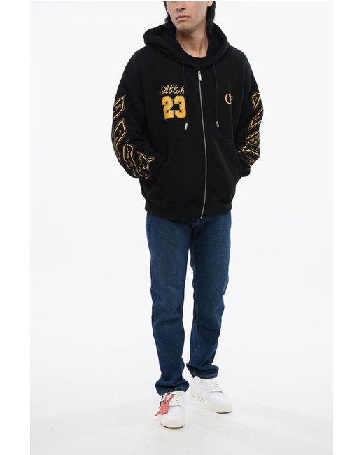 関税込*OFF-WHITE OW 23 SKATE プリント ジップフーディ Off White | 23 Logo Skate Zip Hoodie | Zip Hoodies | Cruise