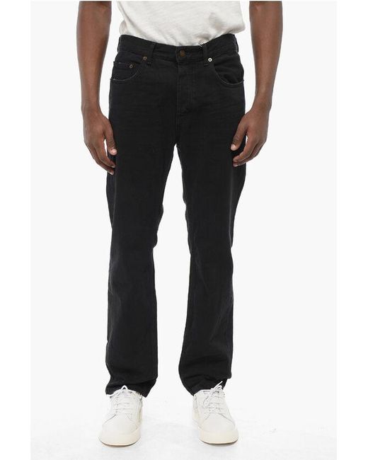 Saint Laurent Black 5-Pocket Skinny Fit Denims With Belt Loops 18Cm for men